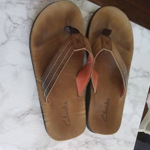 Mens Clark flip flops